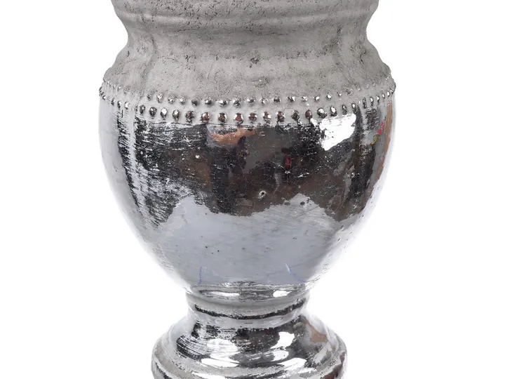 Antique Silver Pedestal Vase