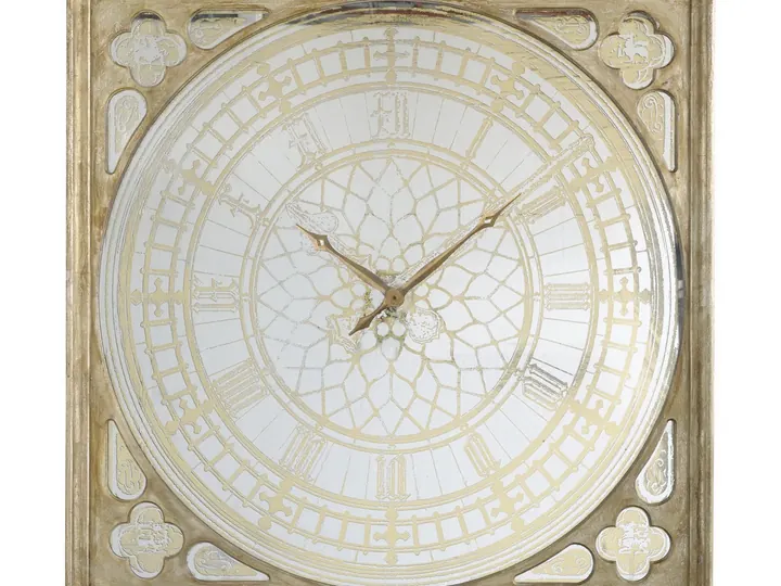 Antique Wall Clock – Gold & White