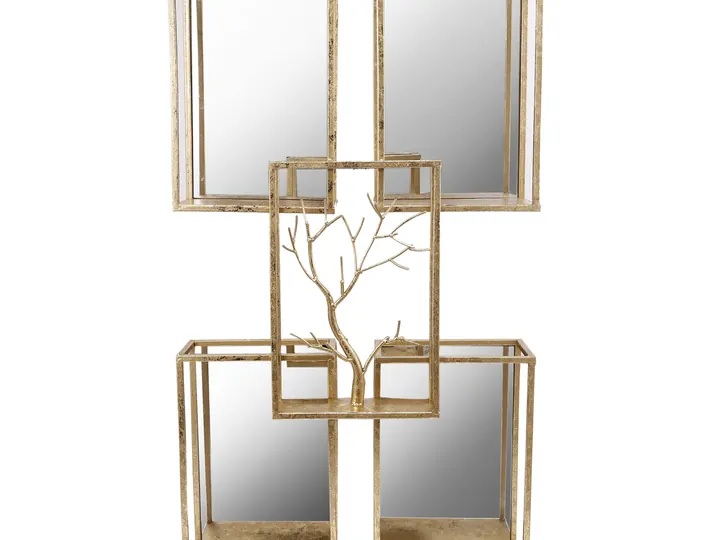Tawa Tree Wall Mirror – Gold