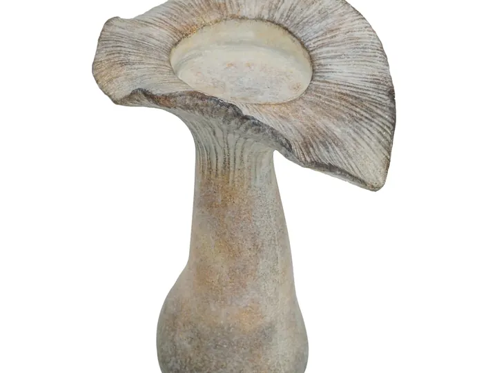 Stone Look Candle Holder – Mushroom Shape