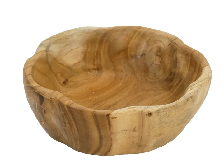 Small Organic Wooden Bowl – Natural Finish