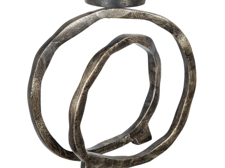 Abstract Aluminum Candle Holder – 27cm