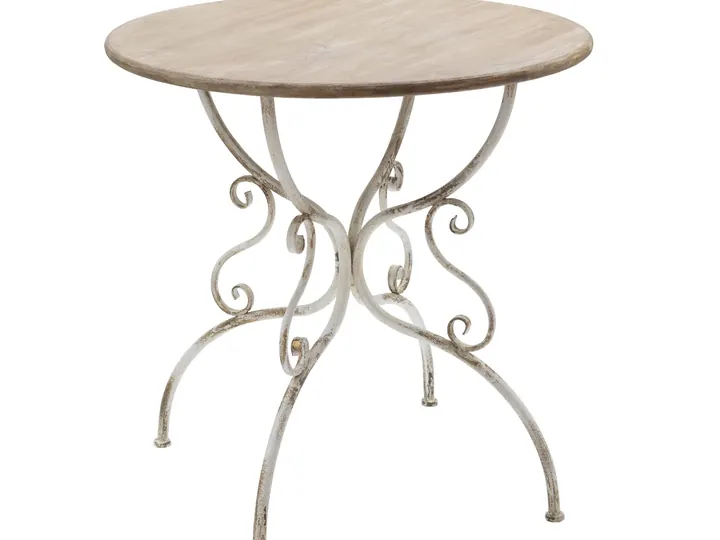 Round Scroll-Leg Bistro Table – 80cm
