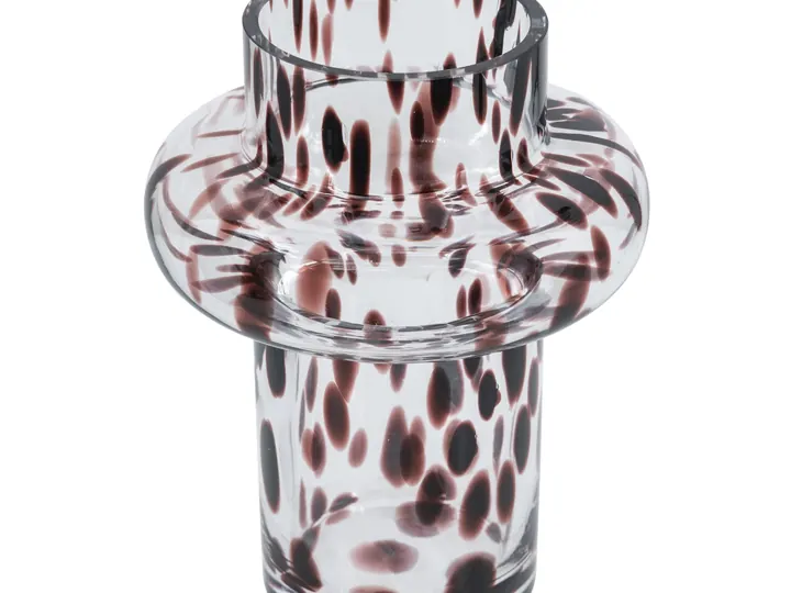 Spotted Glass Vase with Flared Neck – 20cm