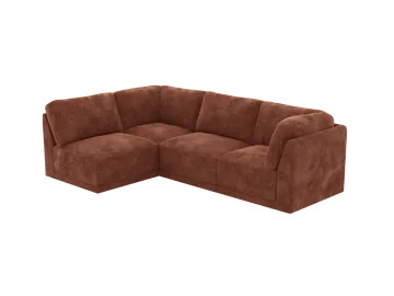 Bexley Modular Sofa Muse Rust - 4 Piece product view 2