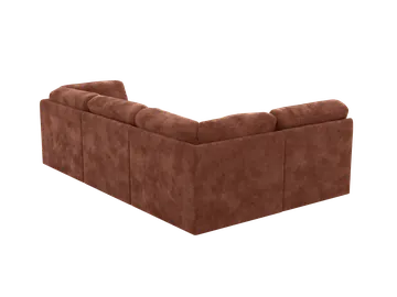 Bexley Modular Sofa Muse Rust - 4 Piece product view 4
