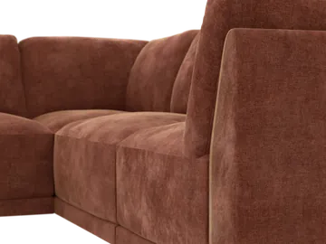 Bexley Modular Sofa Muse Rust - 4 Piece product view 8