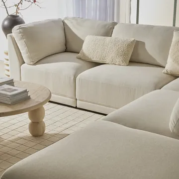 Bexley Modular Sofa California Ivory - 5 Piece product view 4