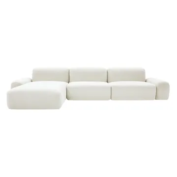 Orsay Noa Fog Chaise Sofa - 3 Seater product view 2