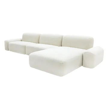 Orsay Noa Fog Chaise Sofa - 3 Seater product view 6