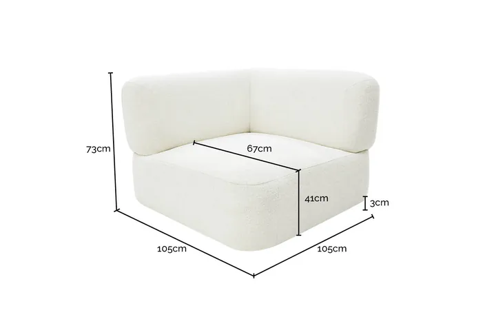 Orsay Noa Fog Sofa Module Corner
