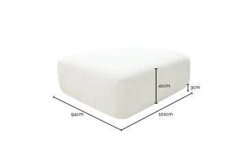 Orsay Noa Fog Sofa Module Ottoman product view 5
