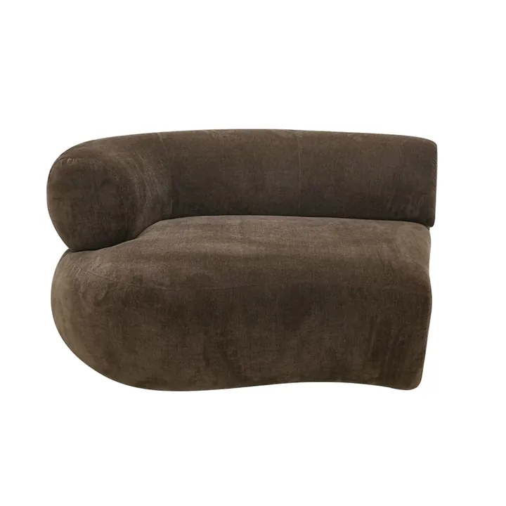 Giselle Muse Chocolate 1.5 Seater Left Arm Facing Chair Module