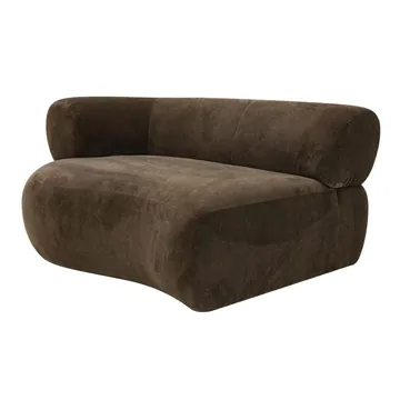 Giselle Muse Chocolate 1.5 Seater Left Arm Facing Chair Module product view 2