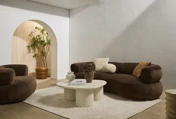 Giselle Muse Chocolate 1.5 Seater Left Arm Facing Chair Module product view 3