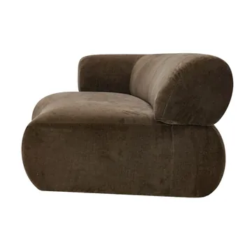 Giselle Muse Chocolate 1.5 Seater Left Arm Facing Chair Module product view 4