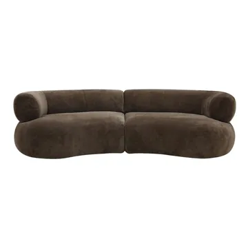 Giselle Muse Chocolate Sofa - 3 Seater product view 1