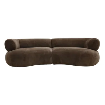 Giselle Muse Chocolate Sofa - 3 Seater product view 2