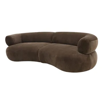 Giselle Muse Chocolate Sofa - 3 Seater product view 4