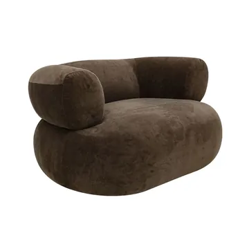 Giselle Muse Chocolate Swivel Armchair product view 4