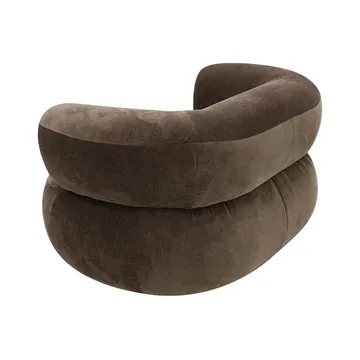 Giselle Muse Chocolate Swivel Armchair product view 7
