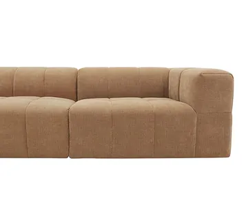 Oxford Tribute Chestnut Modular Sofa with Ottoman - 3 Piece product view 5