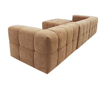 Oxford Tribute Chestnut Modular Sofa with Ottoman - 3 Piece product view 6