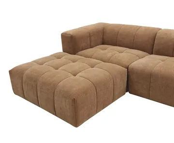 Oxford Tribute Chestnut Modular Sofa with Ottoman - 5 Piece product view 8