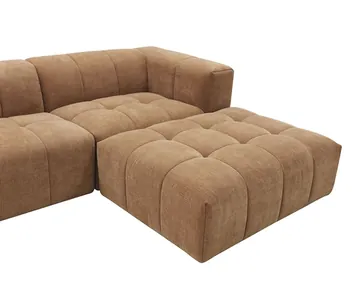 Oxford Tribute Chestnut Modular Sofa with Ottoman - 5 Piece product view 9