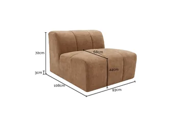 Oxford Tribute Chestnut Armless Module product view 8