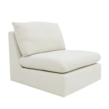 Piccadilly Tribute Shell Armless Sofa Chair Module product view 2