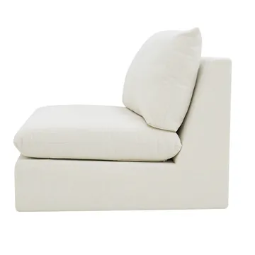 Piccadilly Tribute Shell Armless Sofa Chair Module product view 3