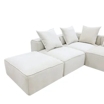 Portman Muse Flax Sofa - 6 Seater LAF Terminal product view 4