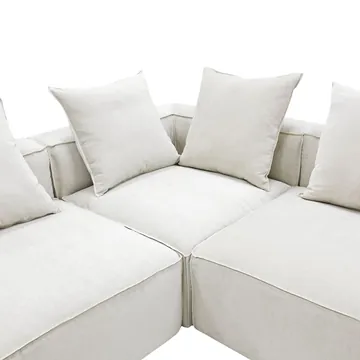 Portman Muse Flax Sofa - 6 Seater LAF Terminal product view 5
