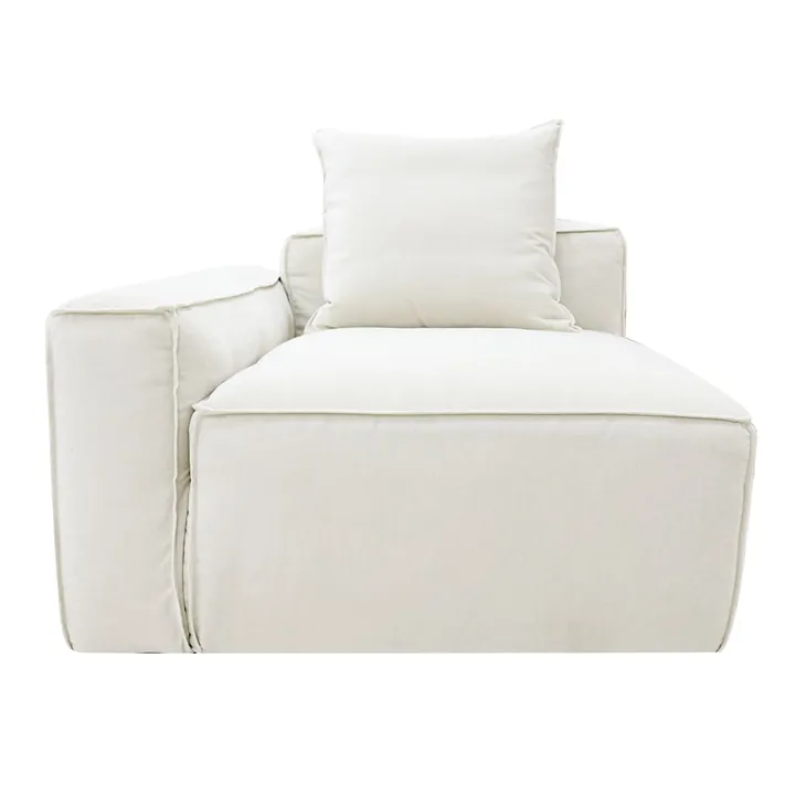 Portman Muse Flax Left Arm Facing Chair Module