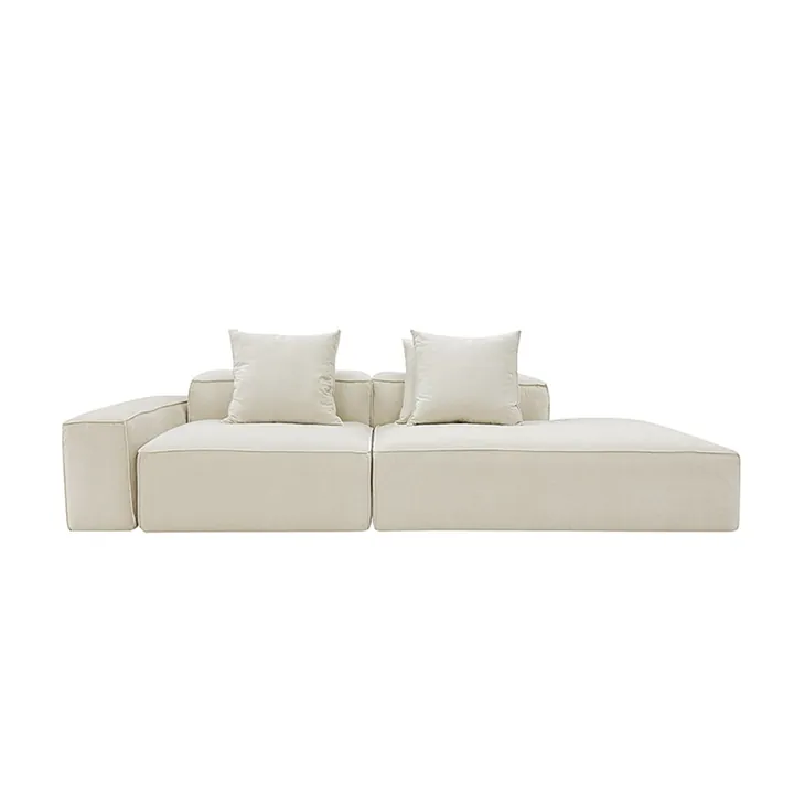 Norwood Muse Flax 3 Seater Terminal Right Modular Sofa