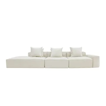 Norwood Muse Flax 4 Seater Terminal Left Modular Sofa product view 1