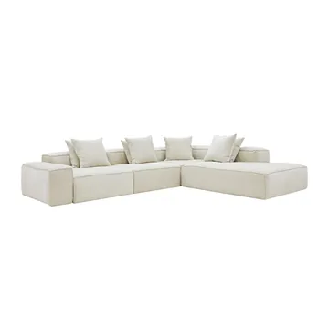 Norwood Muse Flax 5 Seater Terminal Right Corner Modular Sofa product view 1