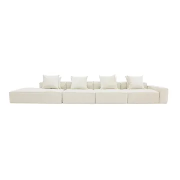 Norwood Muse Flax 5 Seater Terminal Left Modular Sofa product view 1