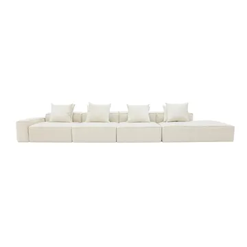Norwood Muse Flax 5 Seater Terminal Right Modular Sofa product view 1