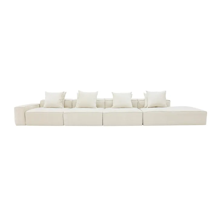 Norwood Muse Flax 5 Seater Terminal Right Modular Sofa