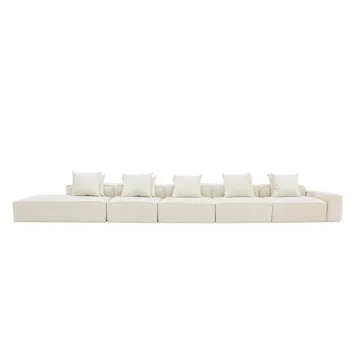 Norwood Muse Flax 6 Seater Terminal Left Modular Sofa product view 1