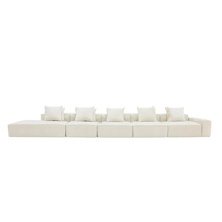 Norwood Muse Flax 6 Seater Terminal Left Modular Sofa
