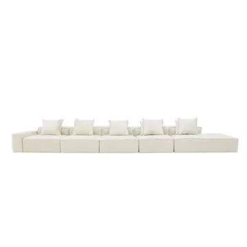 Norwood Muse Flax 6 Seater Terminal Right Modular Sofa product view 1