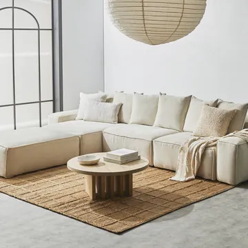Norwood Muse Flax 3 Seater Modular Chaise Sofa product view 7