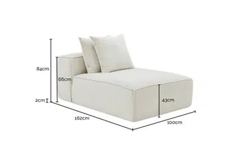 Norwood Muse Flax Chaise Sofa Module product view 10