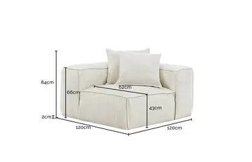 Norwood Muse Flax Corner Sofa Module product view 5