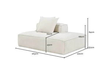 Norwood Muse Flax Terminal Right Sofa Module product view 7