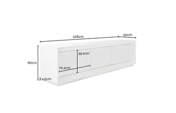 Marais TV Unit White - 228cm product view 6