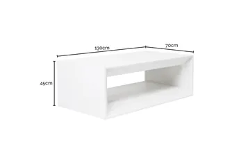 Marais White Coffee Table product view 9
